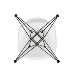 Eames Plastic Side Chair DSR RE Gestell schwarz