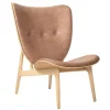 Elephant Lounge Sessel Leder Gestell Eiche Natur
