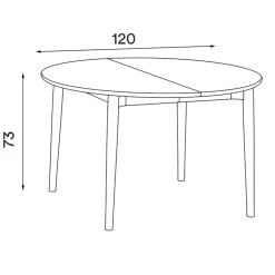 Expand Esstisch Ø120cm