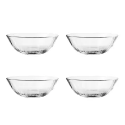 Facetten Glasschüssel 4er Set 0.5L