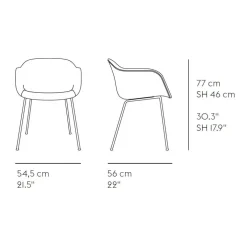 Fiber Armchair Rohrgestell Recycelt