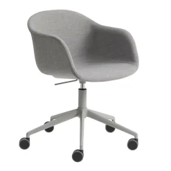 Fiber Chair Drehstuhl mit Rollen und Gaslift