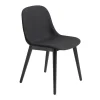Fiber Chair Stuhl gepolstert mit Holzgestell