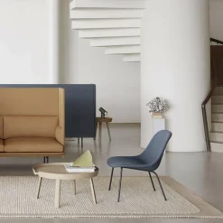 Fiber Lounge Stuhl Stahlgestell gepolstert