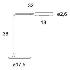Flo Bedside LED Nachttischleuchte