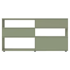 Flow Q Sideboard mit 2 Schubkästen und Klapptür 200x99x40cm