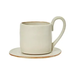 Flow Tasse mit Untertasse