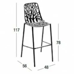 Forest Outdoor Barhocker 78cm