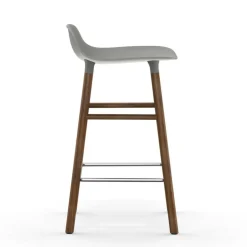Form Barhocker Gestell Walnuss 65cm