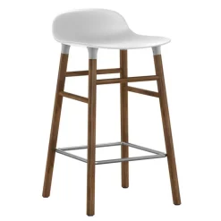 Form Barhocker Gestell Walnuss 65cm