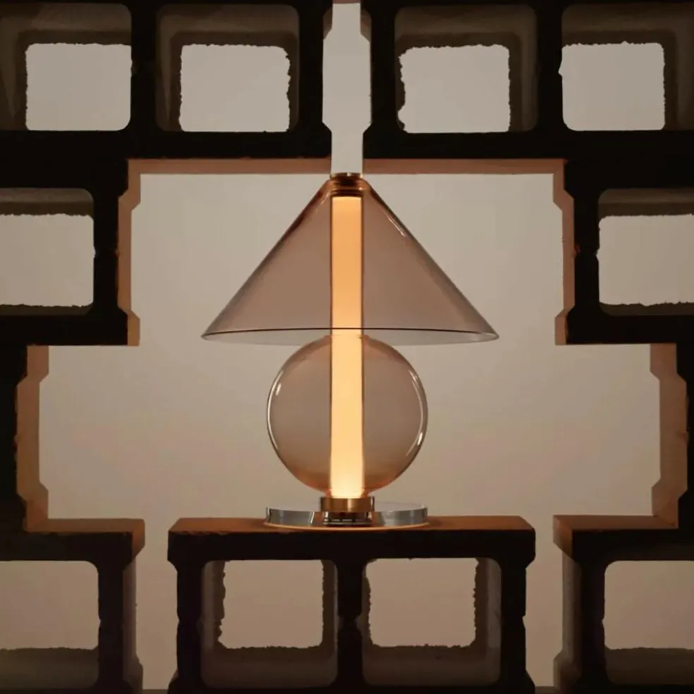 Fragile LED Tischleuchte
