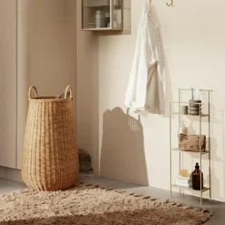 Geflochtener Rattan Wäschekorb