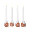 Gingerbread Adventskerzenhalter 4er Set