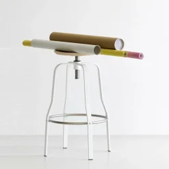 Giro S106 Hocker Sitzfläche Holz 66-76cm