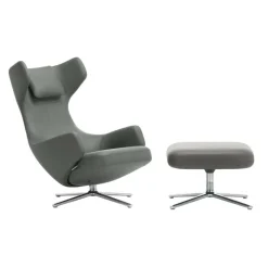 Grand Repos Sessel & Ottoman Leder