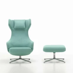 Grand Repos Sessel & Ottoman Stoff