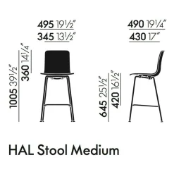 Hal RE Barhocker medium
