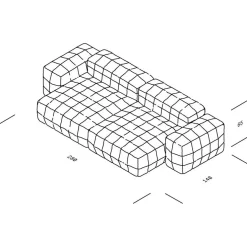 Henn 03 Sofa 280x140cm
