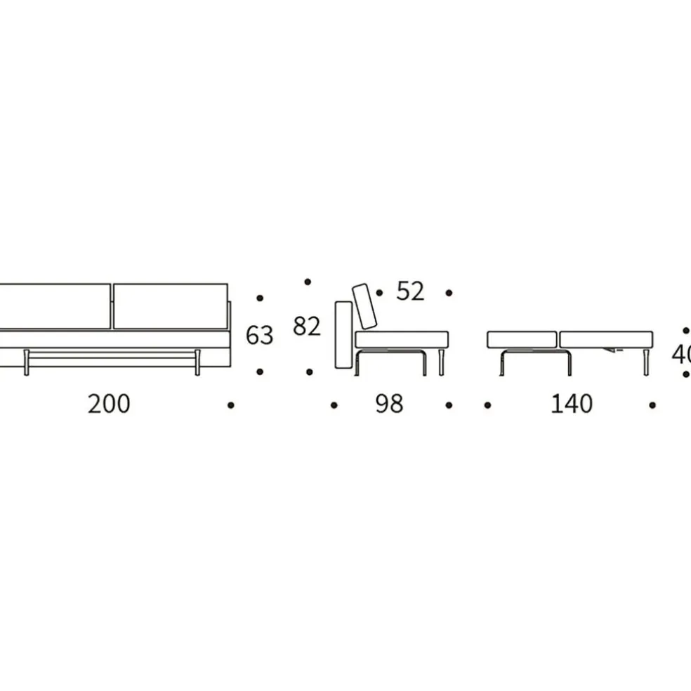 ILB 300 Schlafsofa 200x98cm