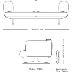 Inland AV22 2-Sitzer Sofa