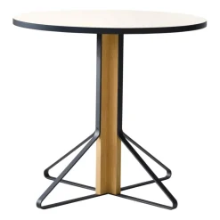 Kaari REB003 Tisch Eiche klar lackiert Ø80cm