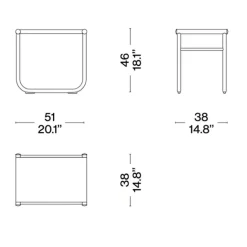 LC9 Tabouret Leder
