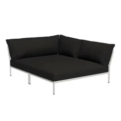 Level 2 Cozy Gartensofa rechts Gestell muted white