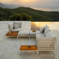 Level / Level 2 Outdoor Couchtisch Bambus 81x81cm
