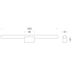 Linestra 7 LED Wandleuchte