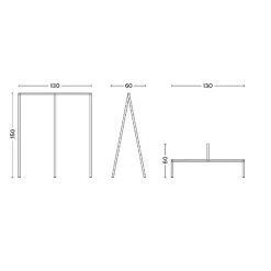 Loop Stand Garderobe 130x150x60cm
