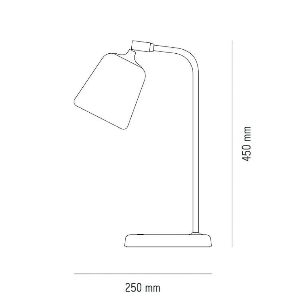 Material New Editions Tischleuchte Opalglas