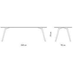 Meyer XLarge Esstisch 240x92x73cm