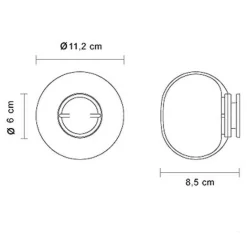 Mini Glo Ball C/W Wand-/Deckenleuchte