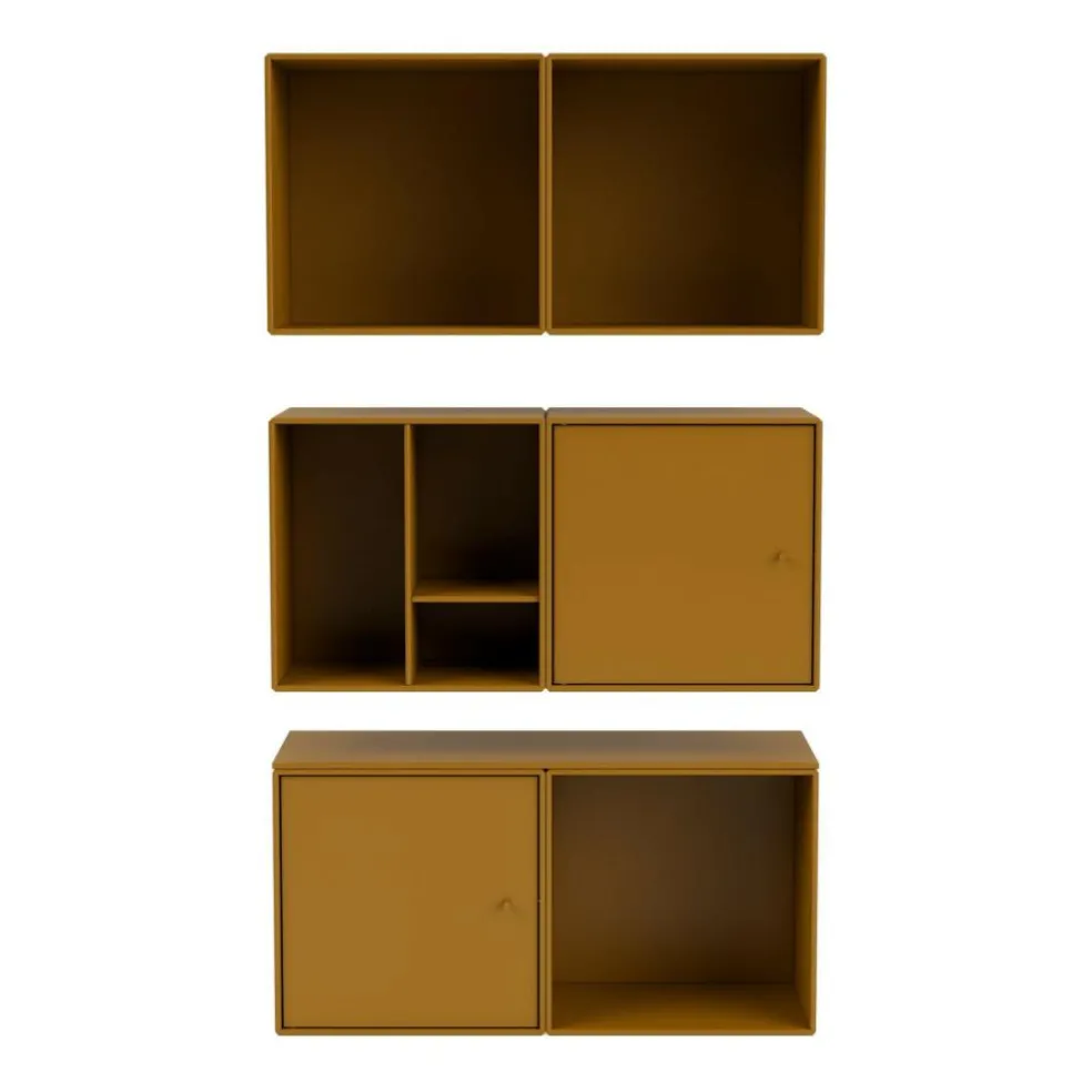 Mini Modul mit Regalen 35x35x25cm