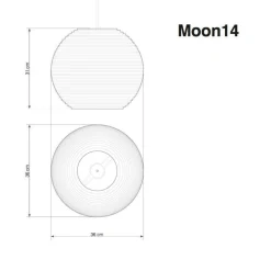 Moon Pendelleuchte blond
