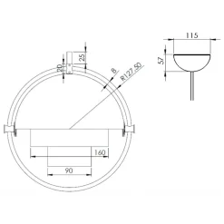 Multi-Lite Pendelleuchte Ø25,5cm Gestell Messing
