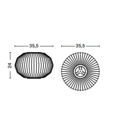 Nelson Angled Sphere Bubble Pendelleuchte