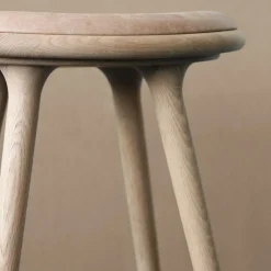 Niedriger Hocker Gestelll Eiche H 47cm