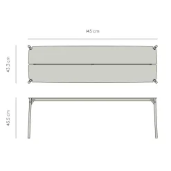 Novo Gartenbank 145cm