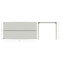 Novo Gartentisch 160x80cm
