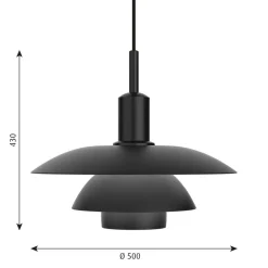 PH 5/5 LED Pendelleuchte Metall