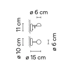 Pin 1675 LED Wandleuchte