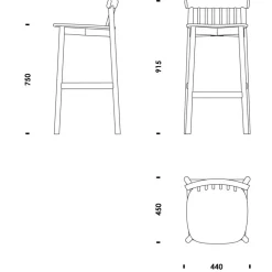 Pind Barstuhl 75cm