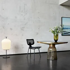 Plissée LED Stehleuchte