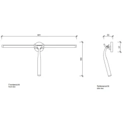 Quick XL Glaswischer mit Wandhalterung