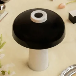 Reverse LED Tischleuchte Marmor
