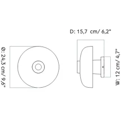 Reverse LED Wandleuchte