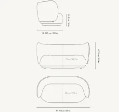 Rico 2-Sitzer Sofa