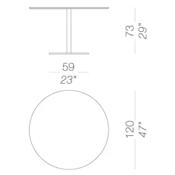 Rondó 120 Tisch