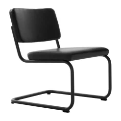 S 32 PVL Freischwinger Lounge Stuhl Leder